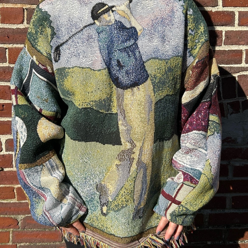Golf Sweater Blanket